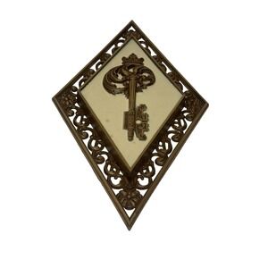 syroco wall plaques vintage plastic brown NO 4271 KEY